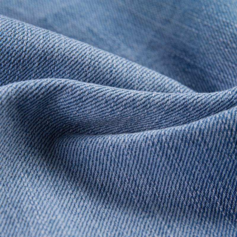 Vestido tipo camiseta de algodón ligero transpirable de tela vaquera para jeans